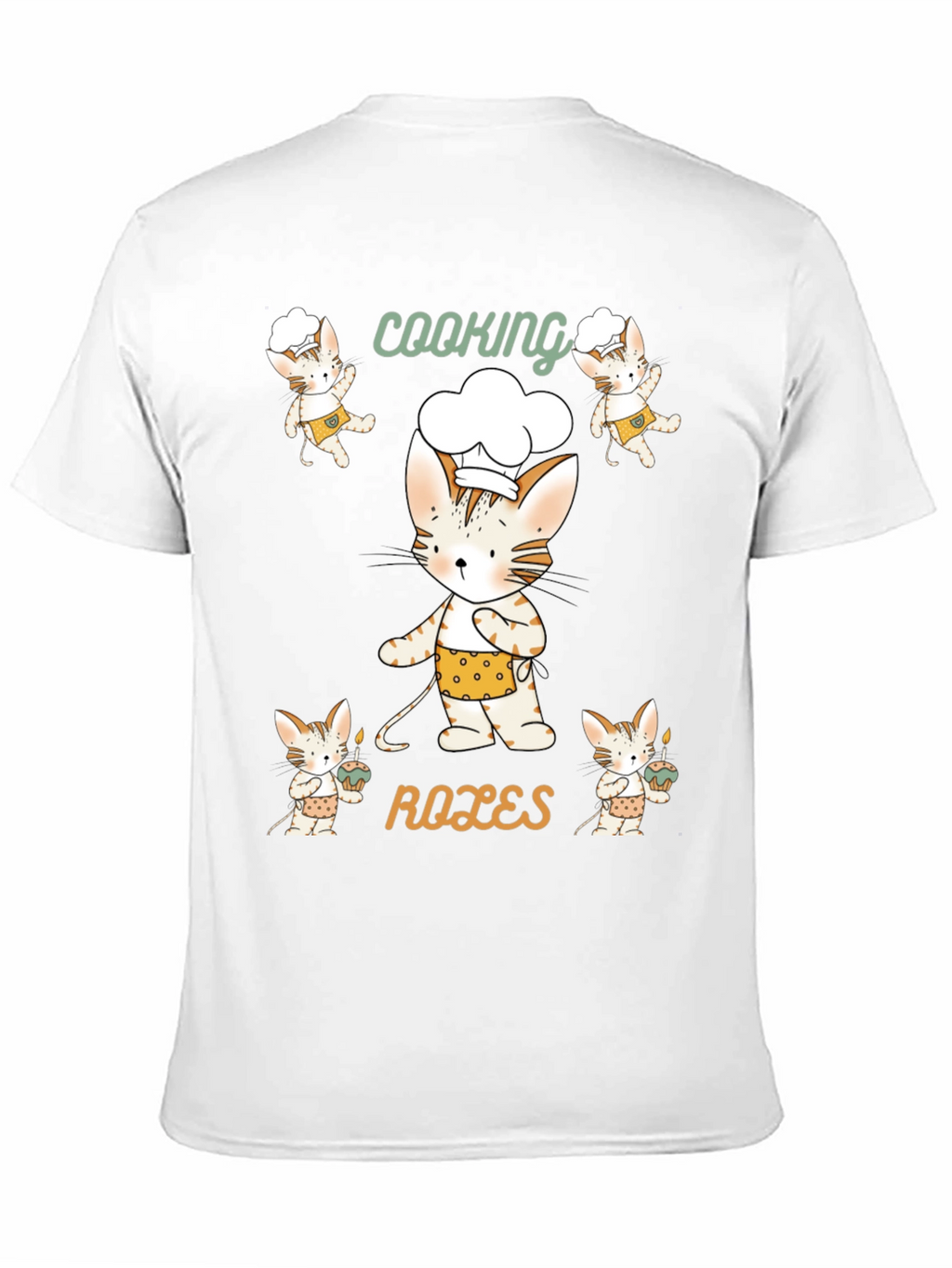 Cooking Roles Cat T-Shirt Chef Kitten Tee