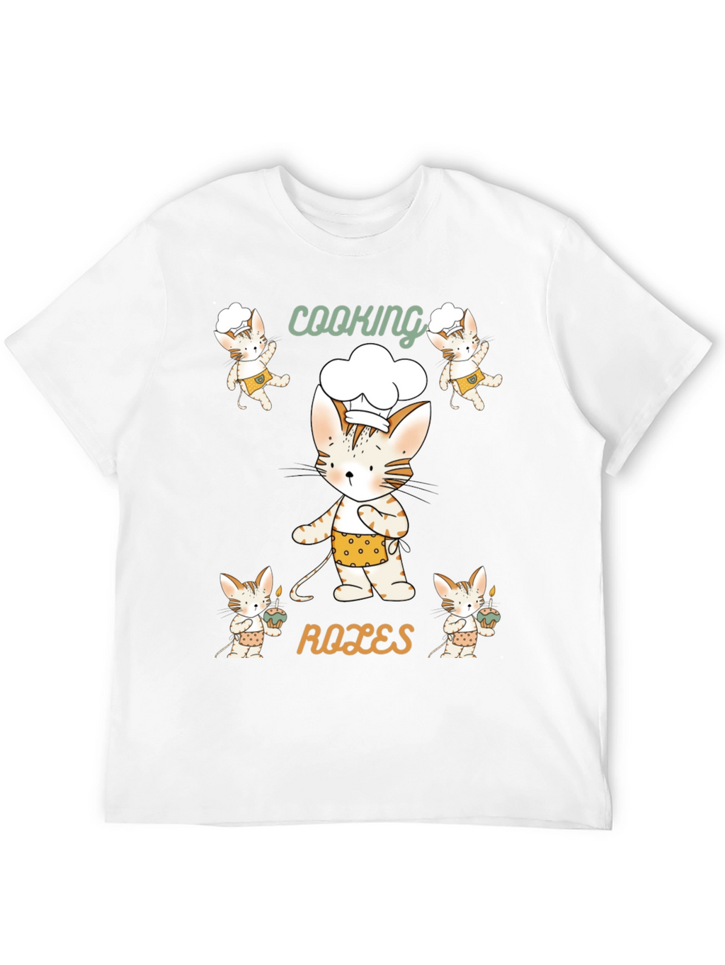 Cooking Roles Cat T-Shirt Chef Kitten Tee