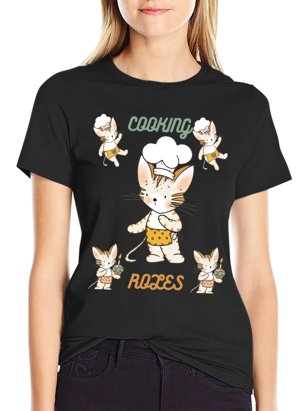 Cooking Roles Cat T-Shirt Chef Kitten Tee