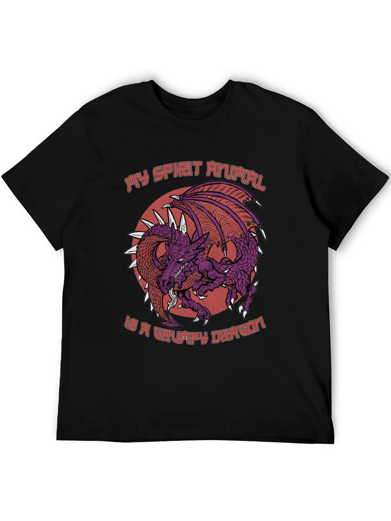 Grumpy Dragon Spirit Animal T-Shirt