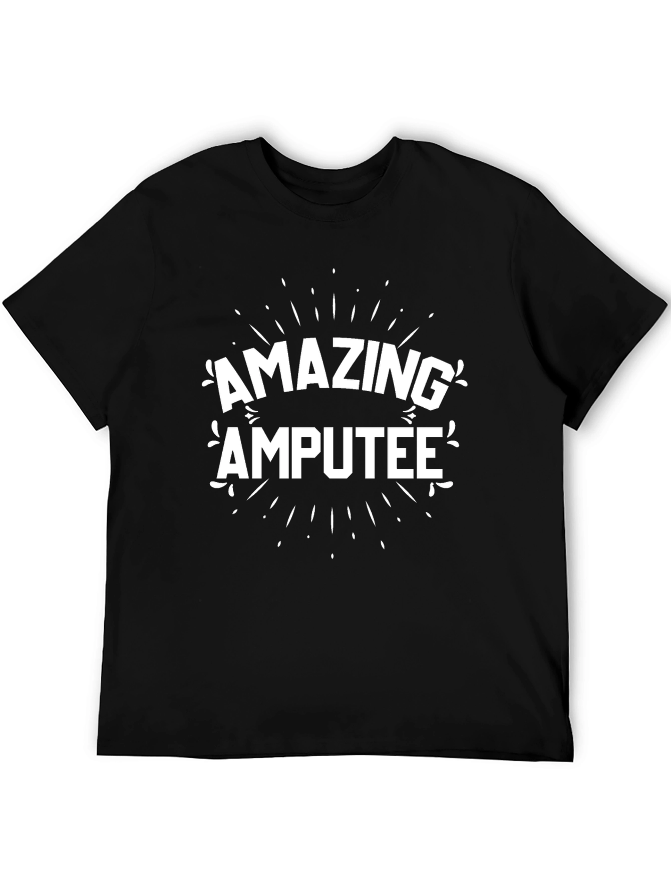 Amazing Amputee Graphic Tee - Black Crewneck