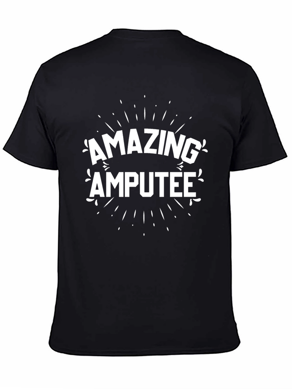 Amazing Amputee Graphic Tee - Black Crewneck