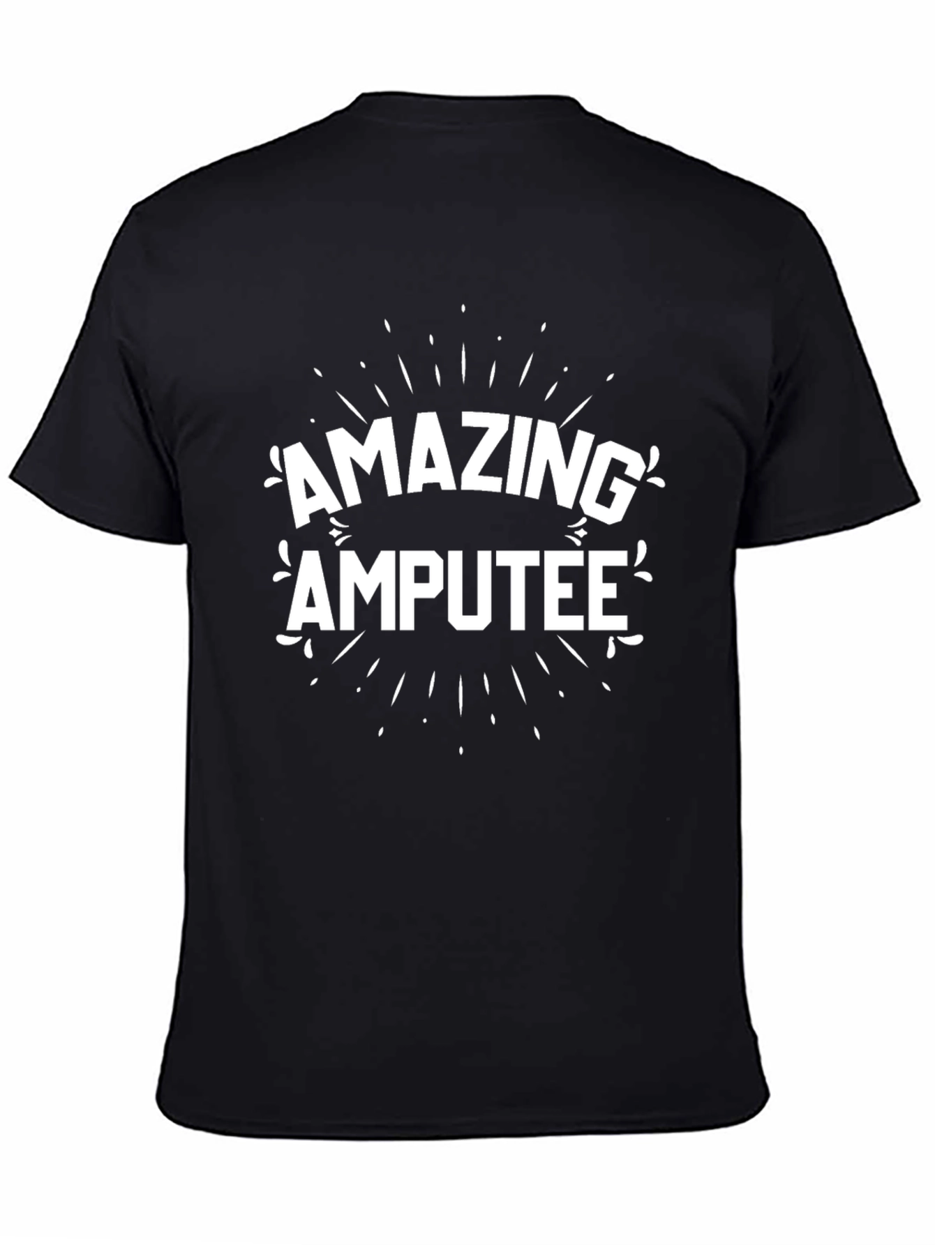 Amazing Amputee Graphic Tee - Black Crewneck