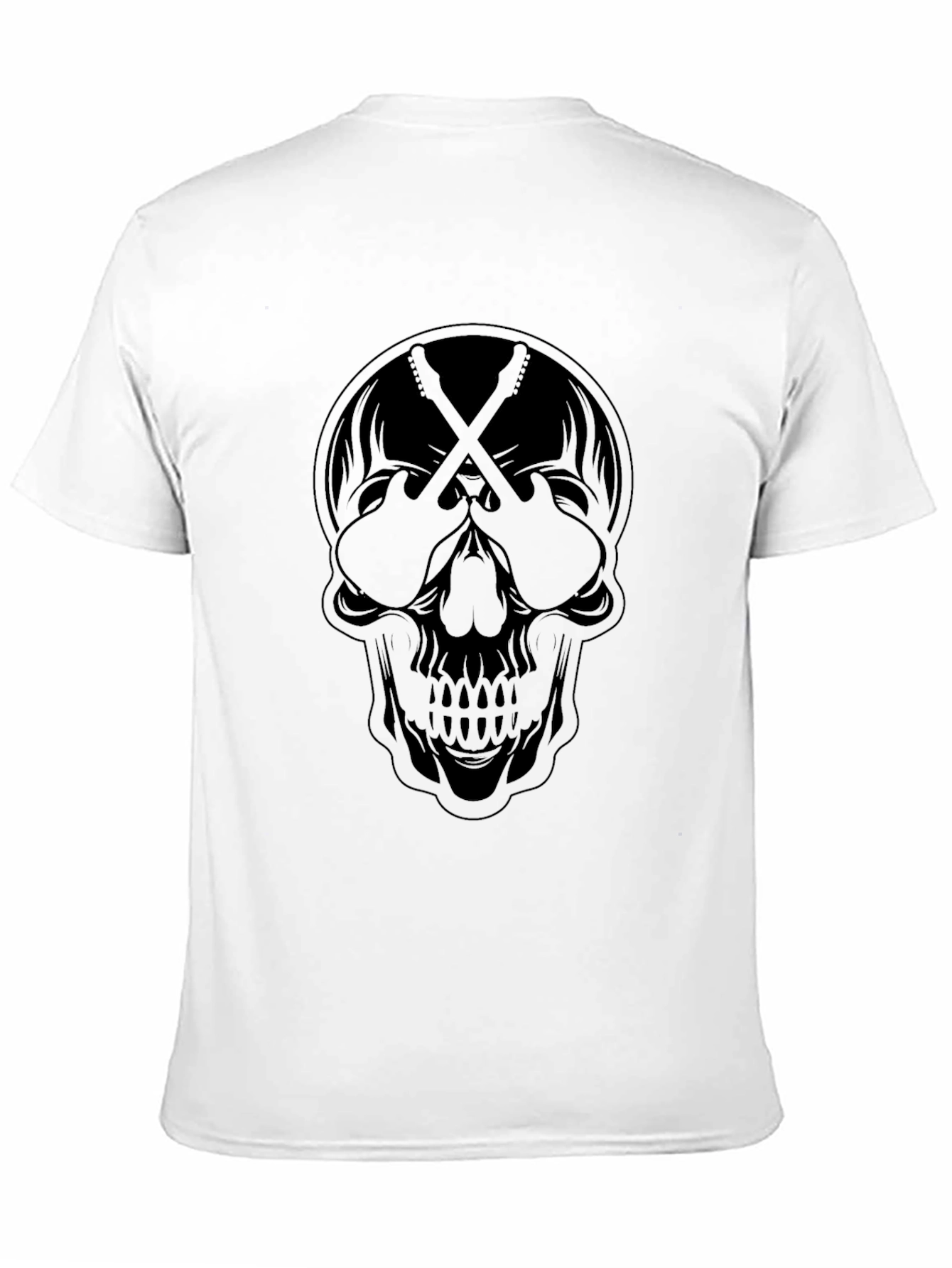 Skull & Guitars Graphic Tee - Rocker Style