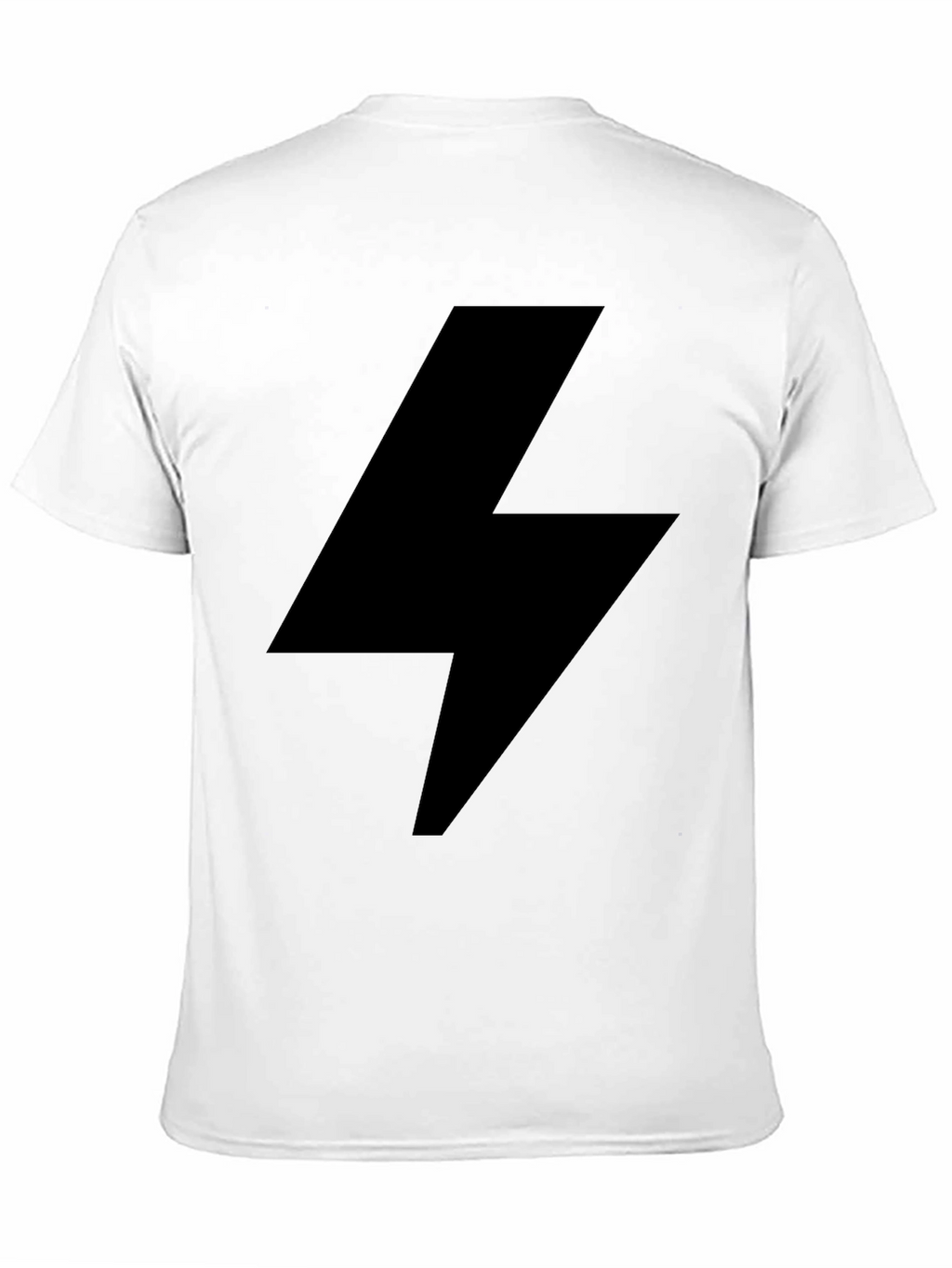 Black Lightning Bolt Graphic Tee - Modern Style