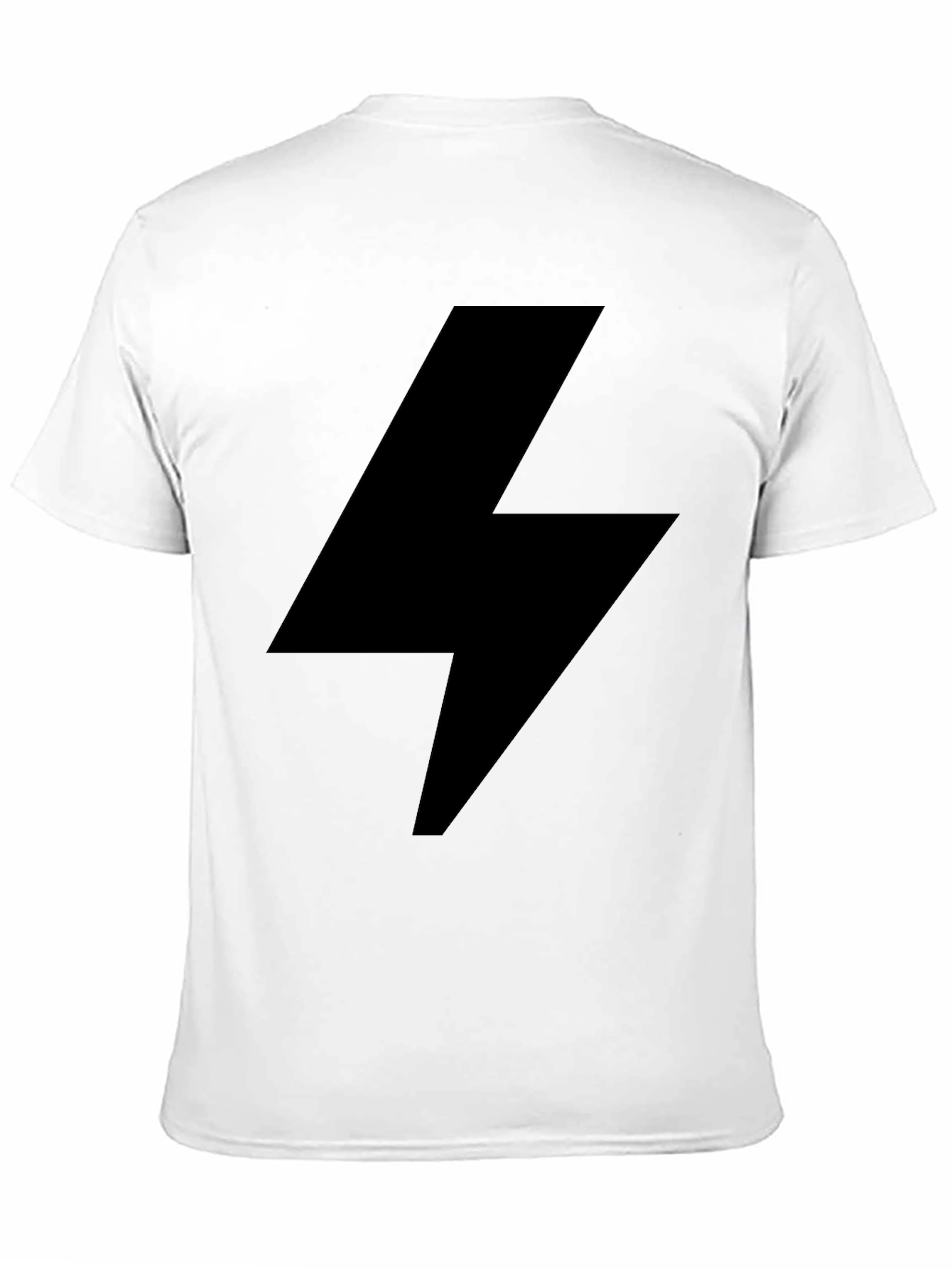 Black Lightning Bolt Graphic Tee - Modern Style