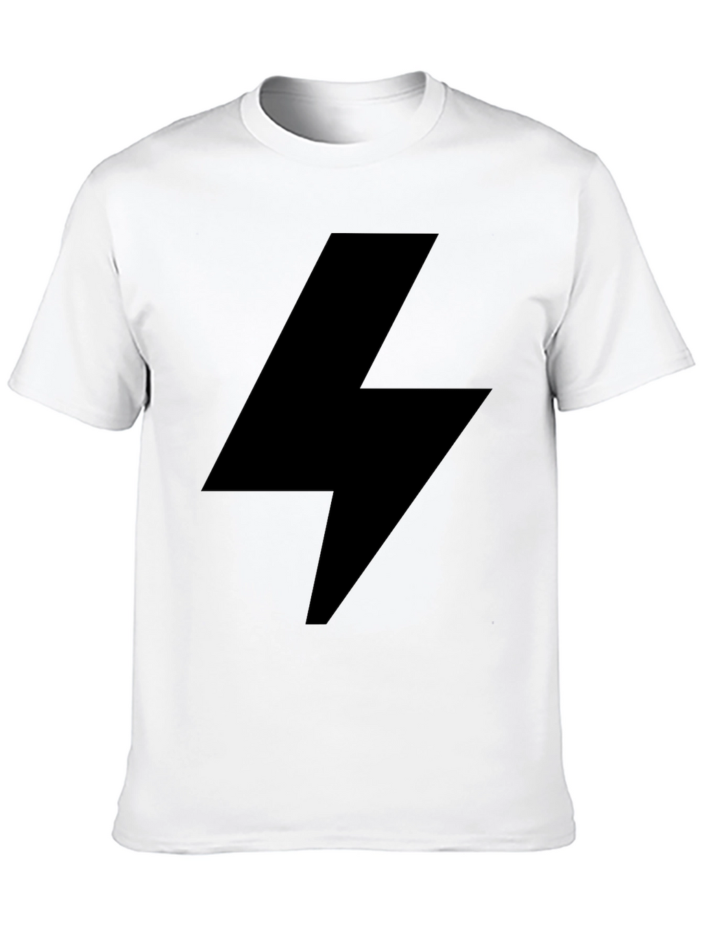 Black Lightning Bolt Graphic Tee - Modern Style