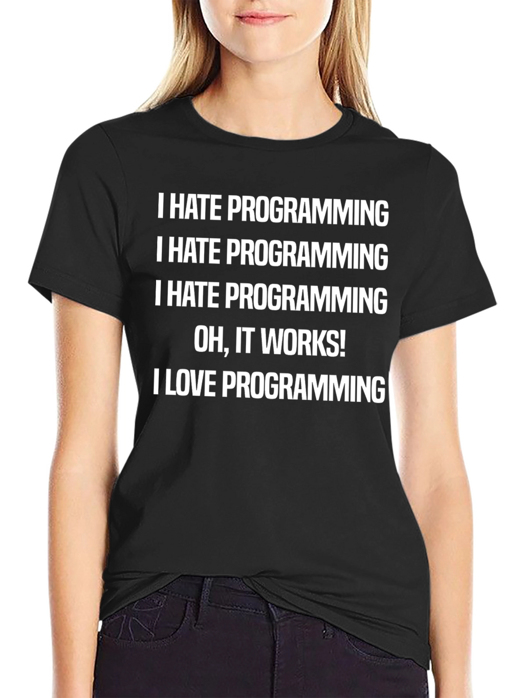Funny Programmer T-Shirt - I Hate Programming
