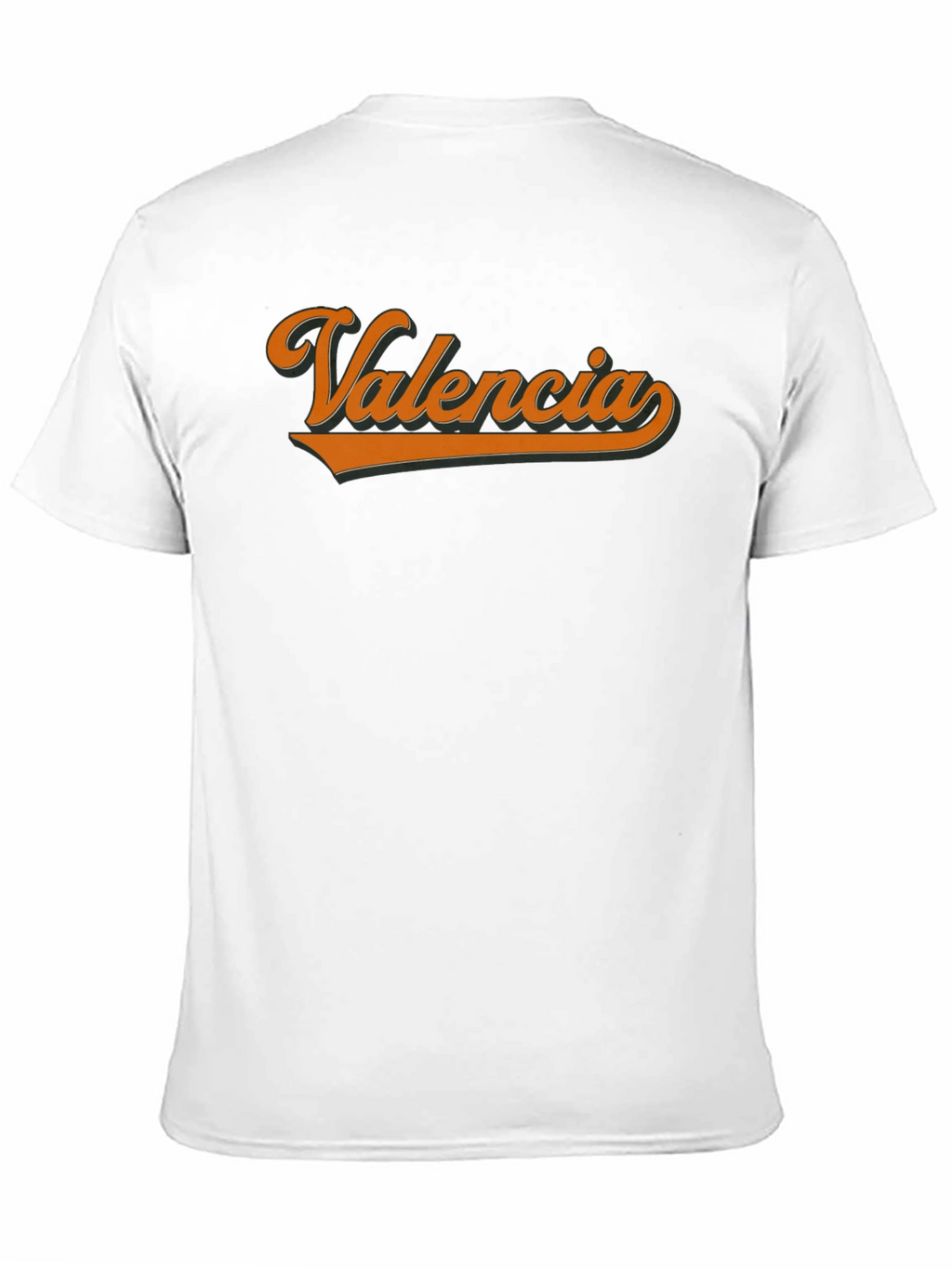 Valencia Retro Script T-Shirt - Black