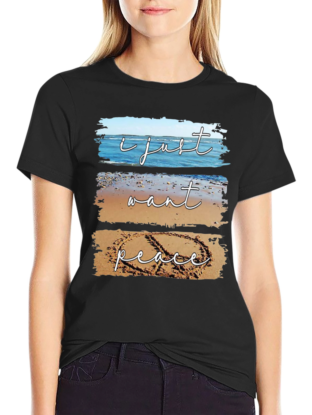 Peace Beach T-Shirt - Relaxed Coastal Vibes