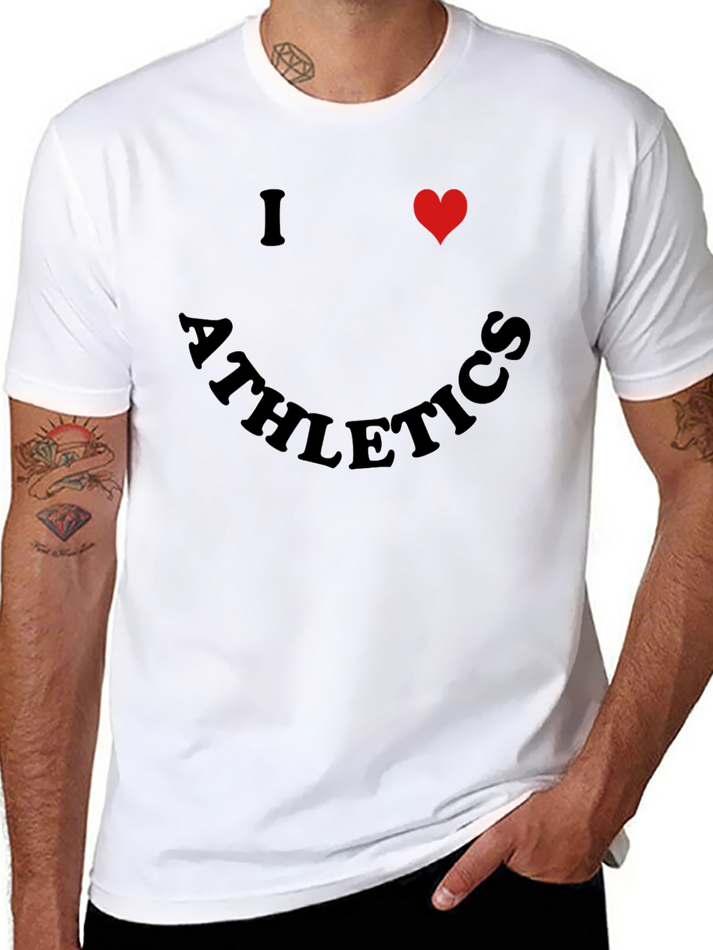 I Heart Athletics Black Graphic Tee