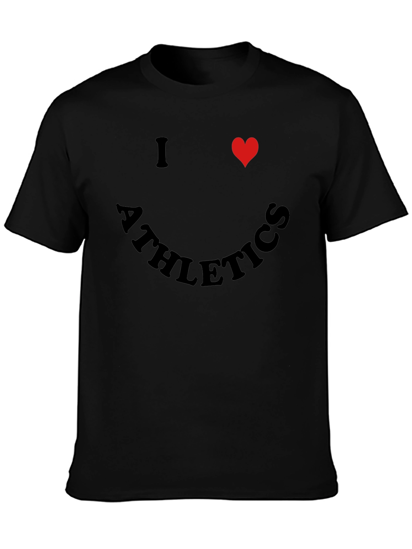 I Heart Athletics Black Graphic Tee