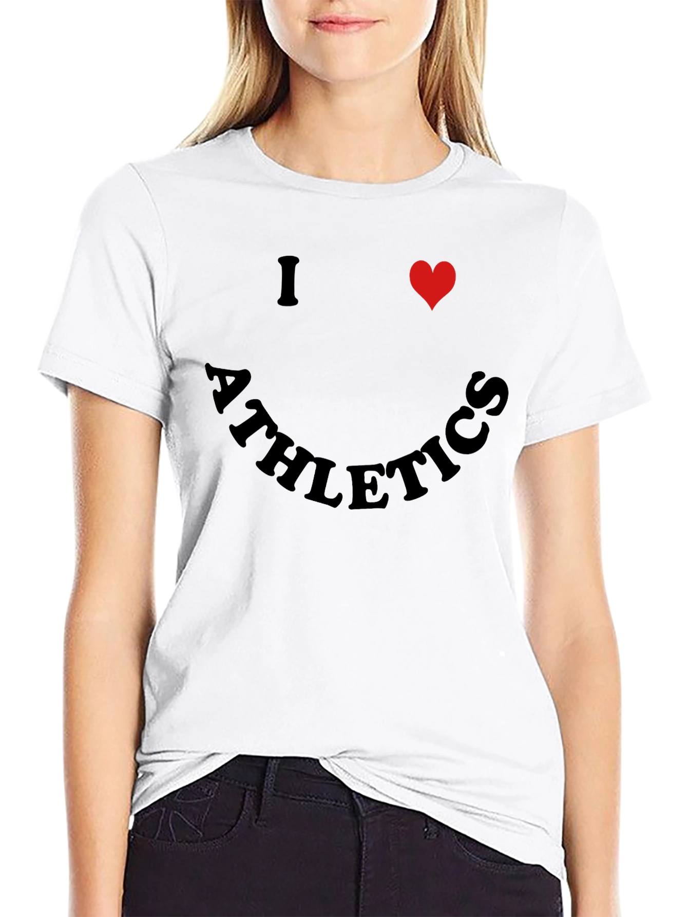 I Heart Athletics Black Graphic Tee