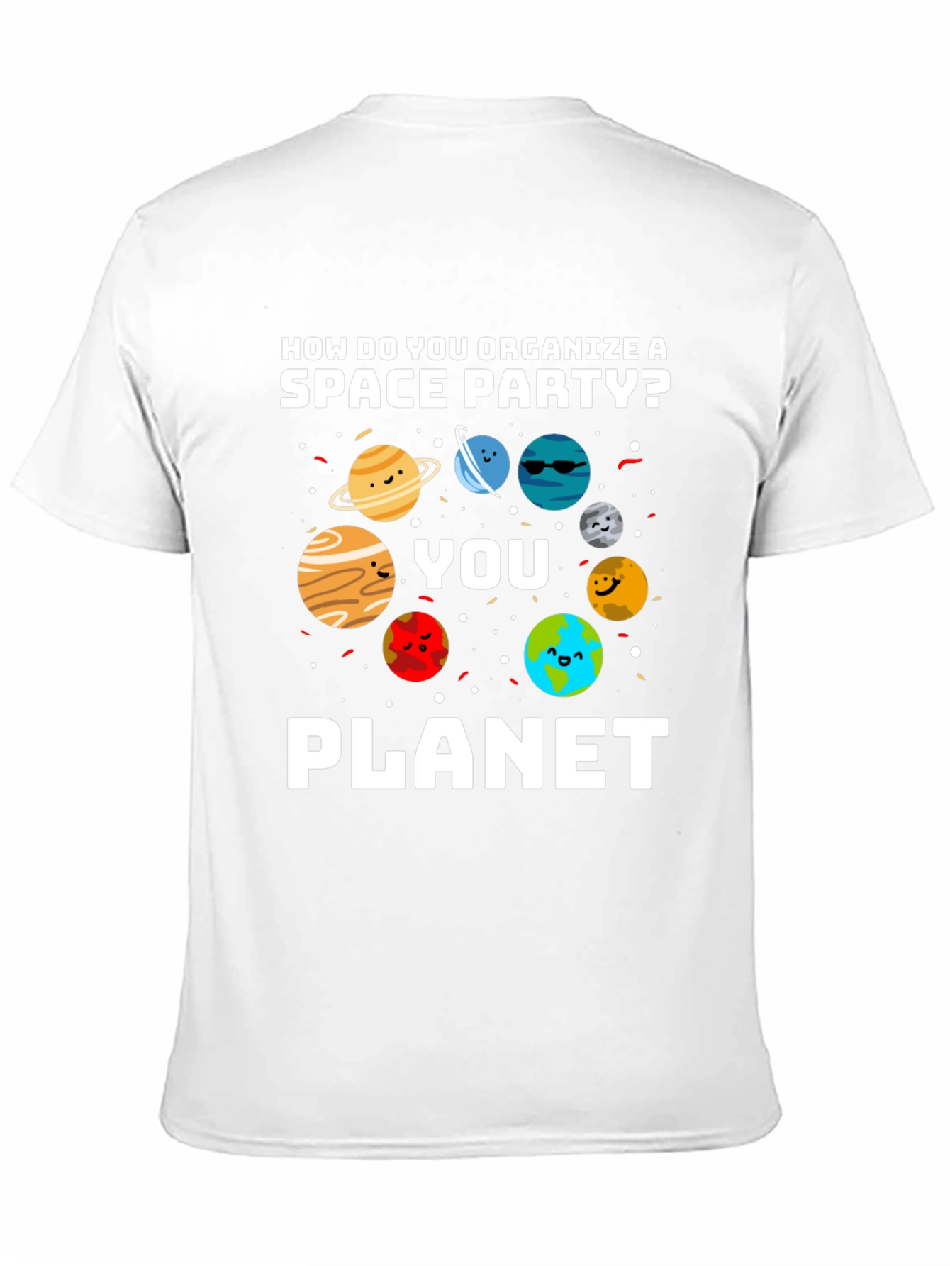 Space Party Pun Graphic T-Shirt