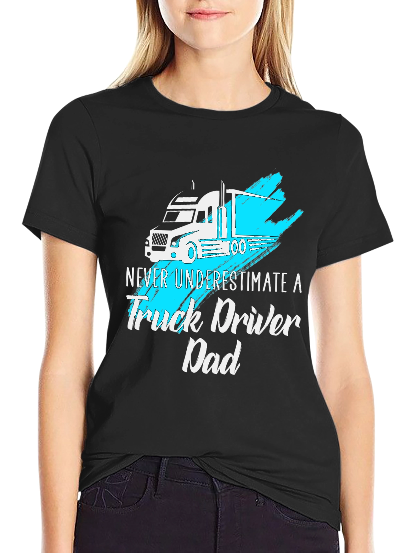 Truck Driver Dad T-Shirt - Cool Graphic Tee