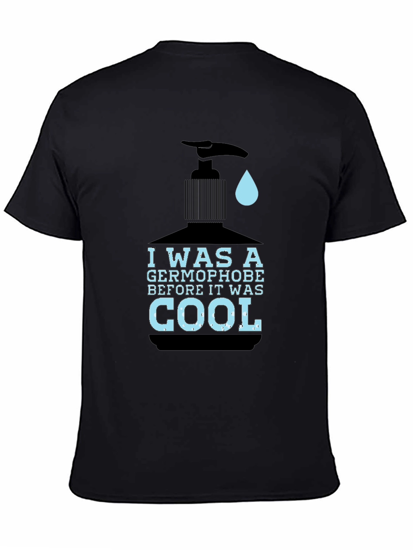 Germophobe Cool Graphic Tee - Black
