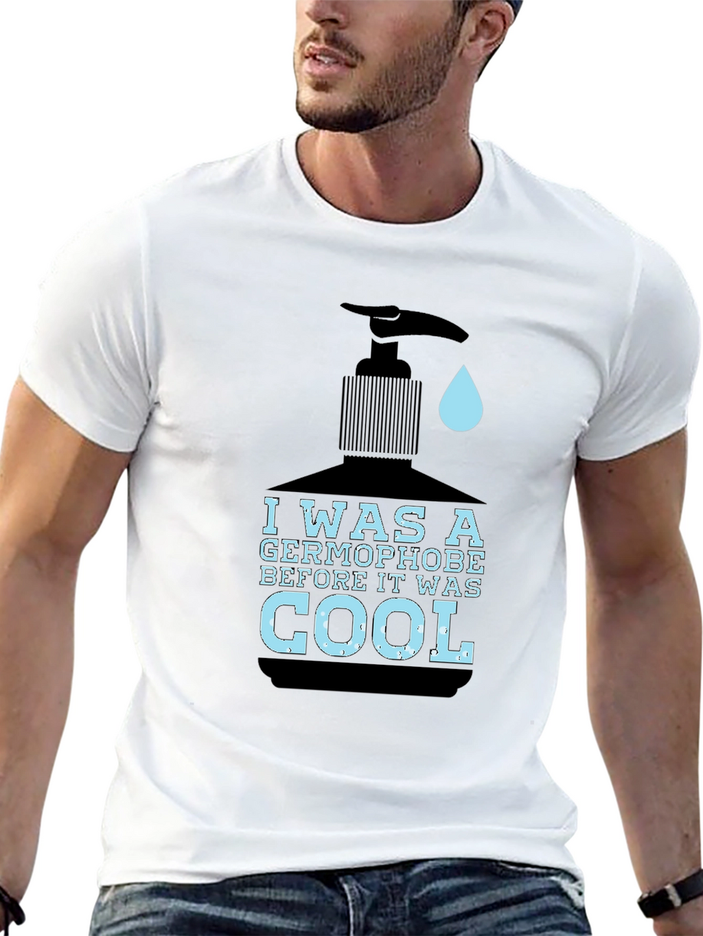 Germophobe Cool Graphic Tee - Black