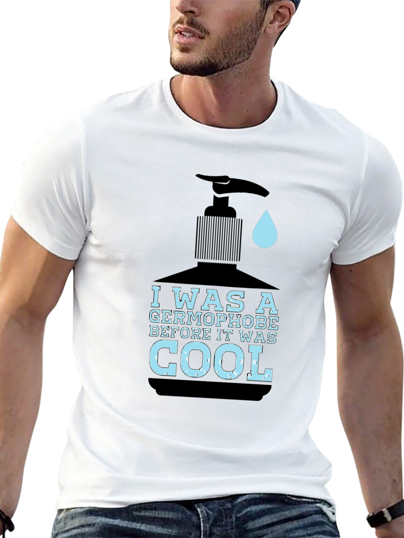 Germophobe Cool Graphic Tee - Black