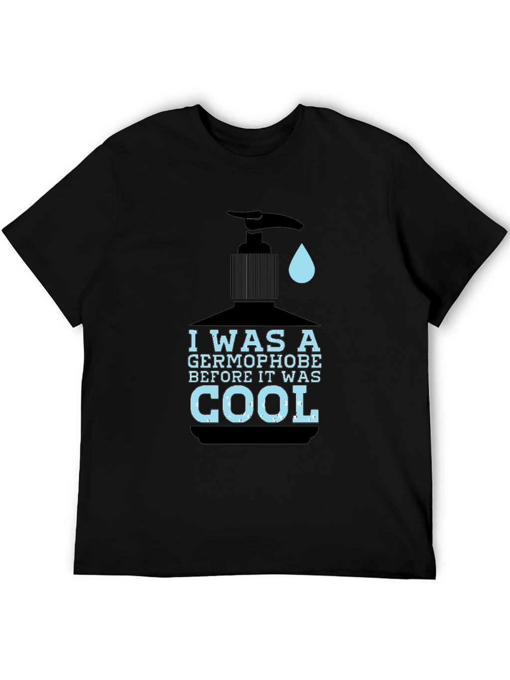 Germophobe Cool Graphic Tee - Black