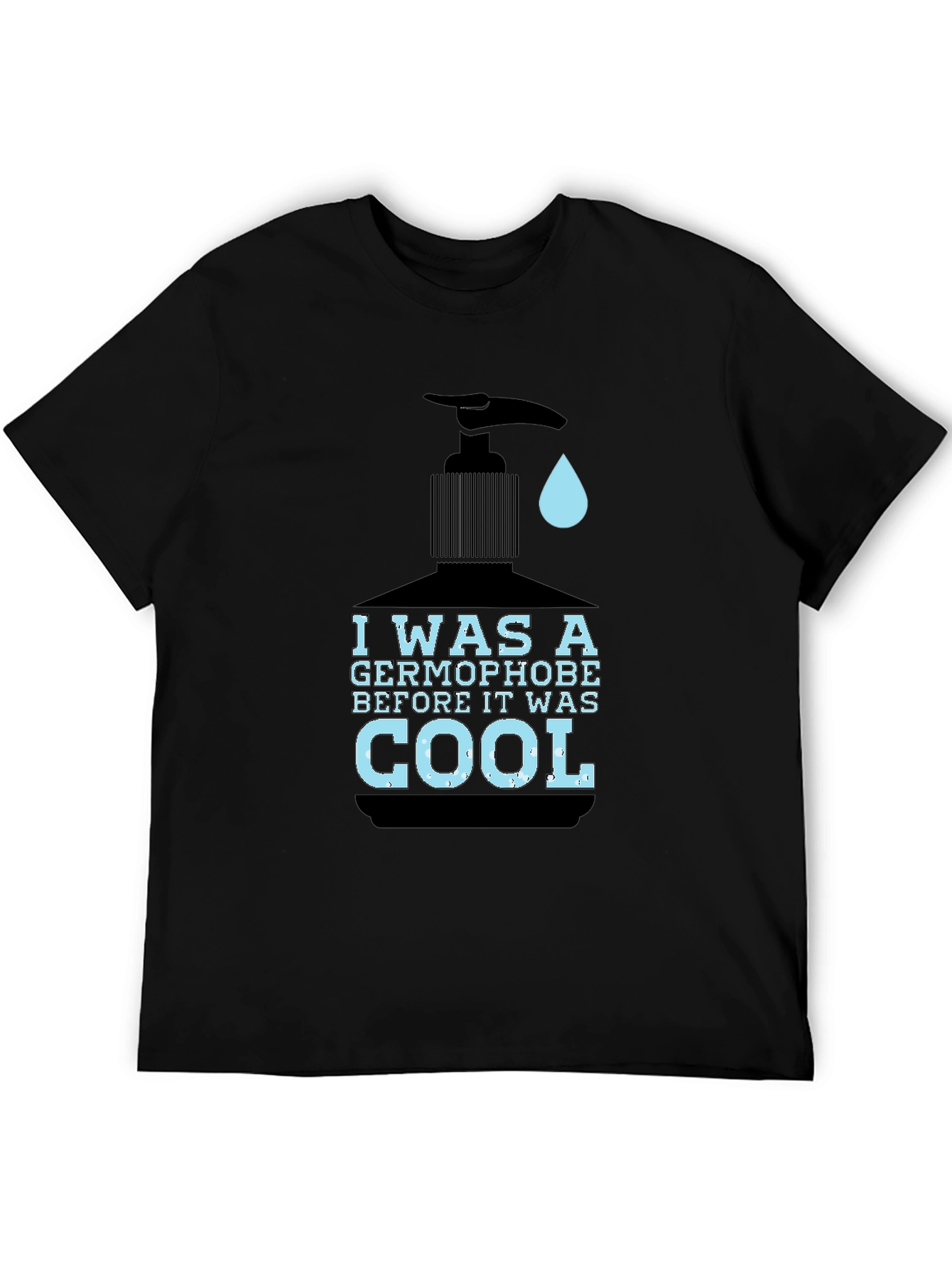 Germophobe Cool Graphic Tee - Black