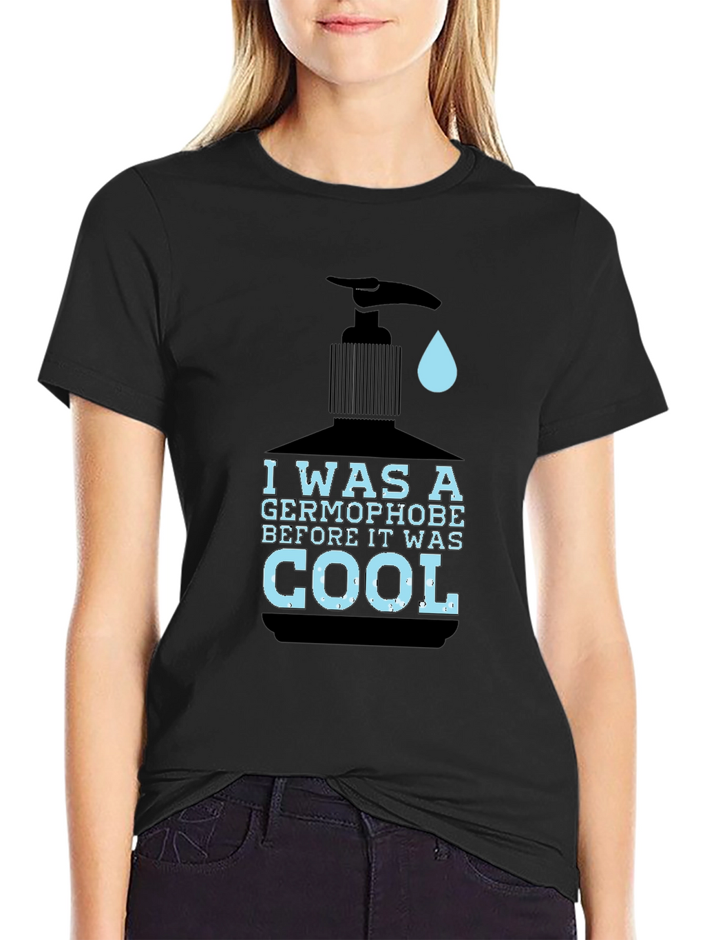Germophobe Cool Graphic Tee - Black