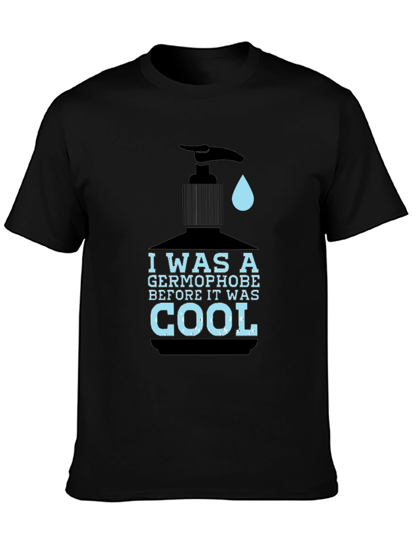 Germophobe Cool Graphic Tee - Black