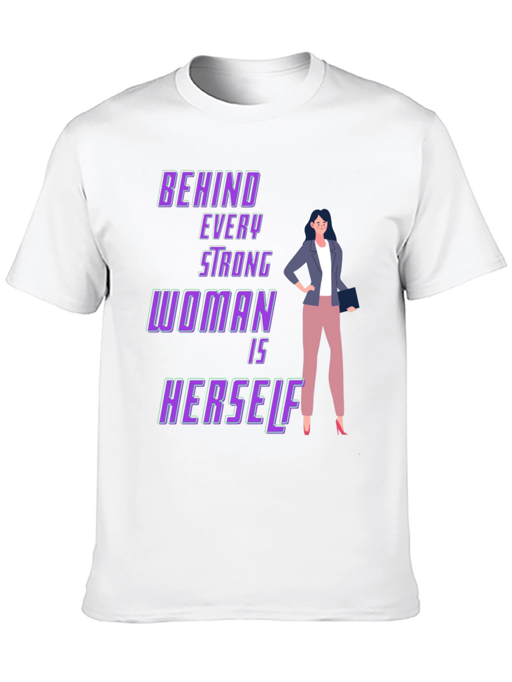 Strong Woman Graphic Tee - Empowering Design