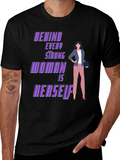 Strong Woman Graphic Tee - Empowering Design
