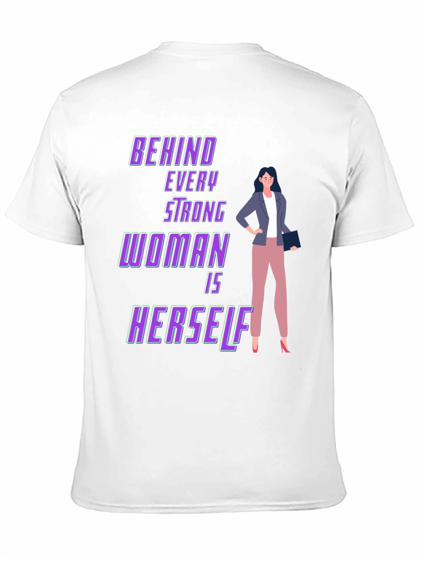 Strong Woman Graphic Tee - Empowering Design