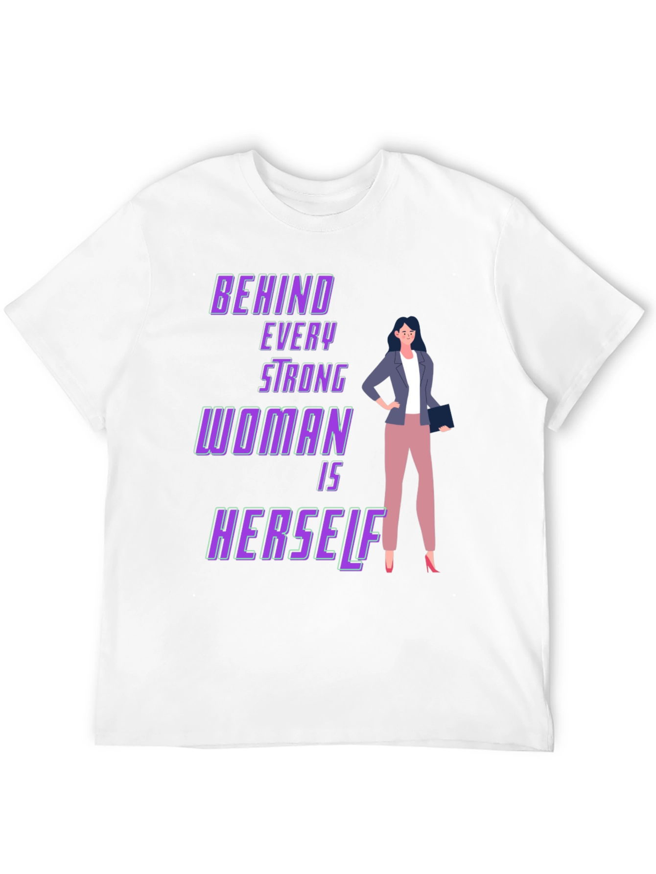 Strong Woman Graphic Tee - Empowering Design