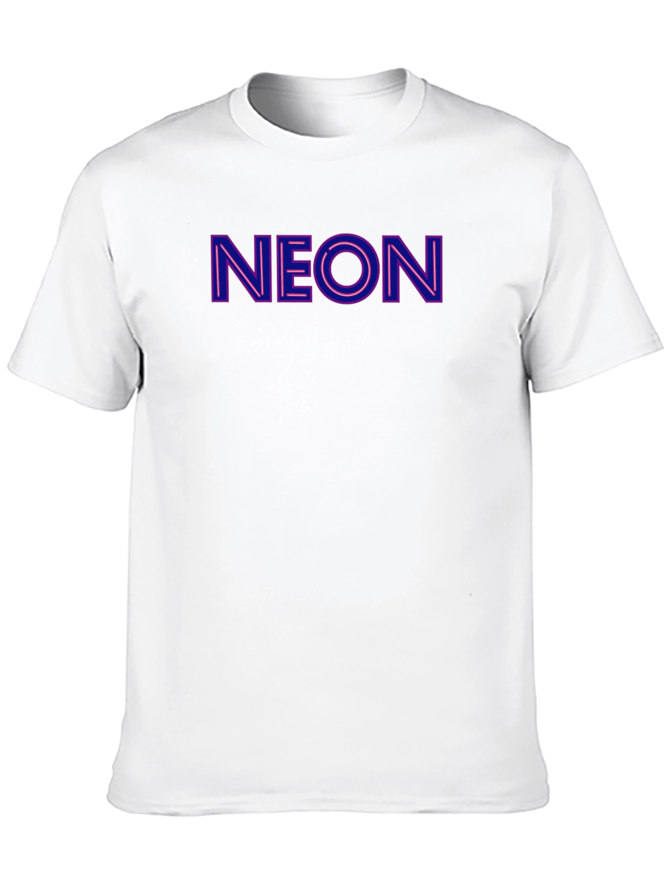 Neon Print Crewneck T-Shirt