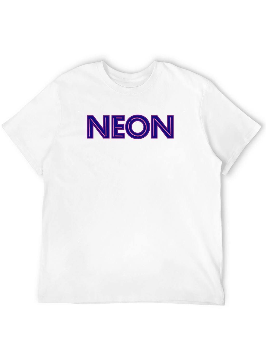 Neon Print Crewneck T-Shirt