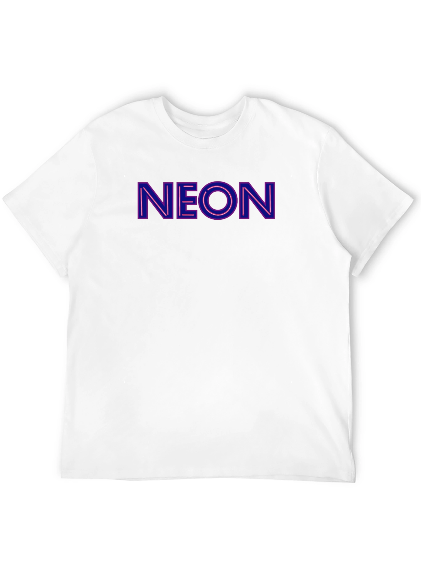 Neon Print Crewneck T-Shirt