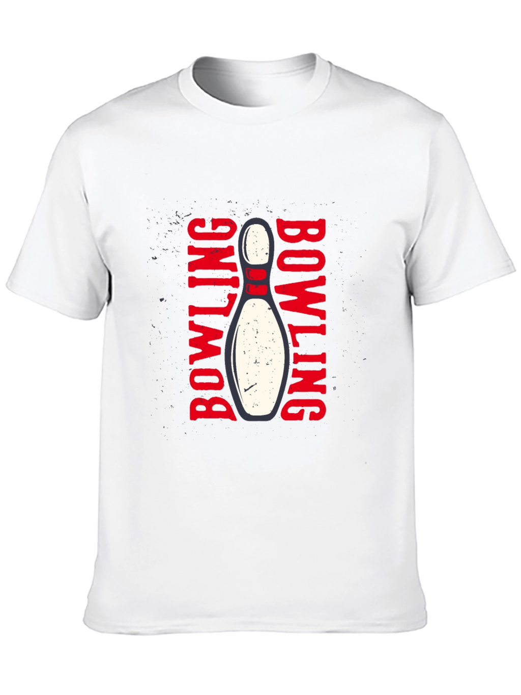Bowling Strike Graphic T-Shirt - Black Cotton Tee