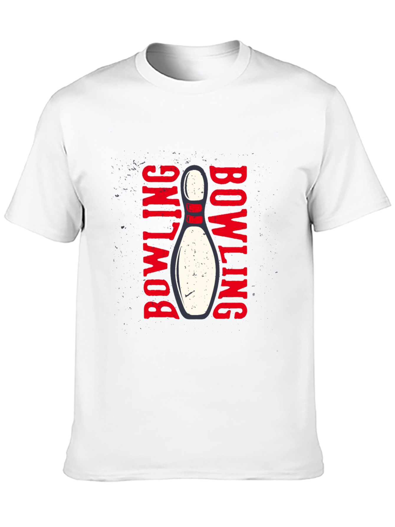 Bowling Strike Graphic T-Shirt - Black Cotton Tee
