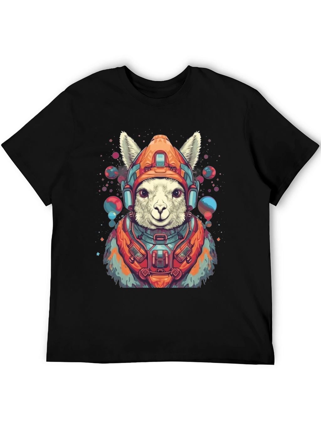 Llama Astronaut Graphic Tee - Soft Cotton Blend