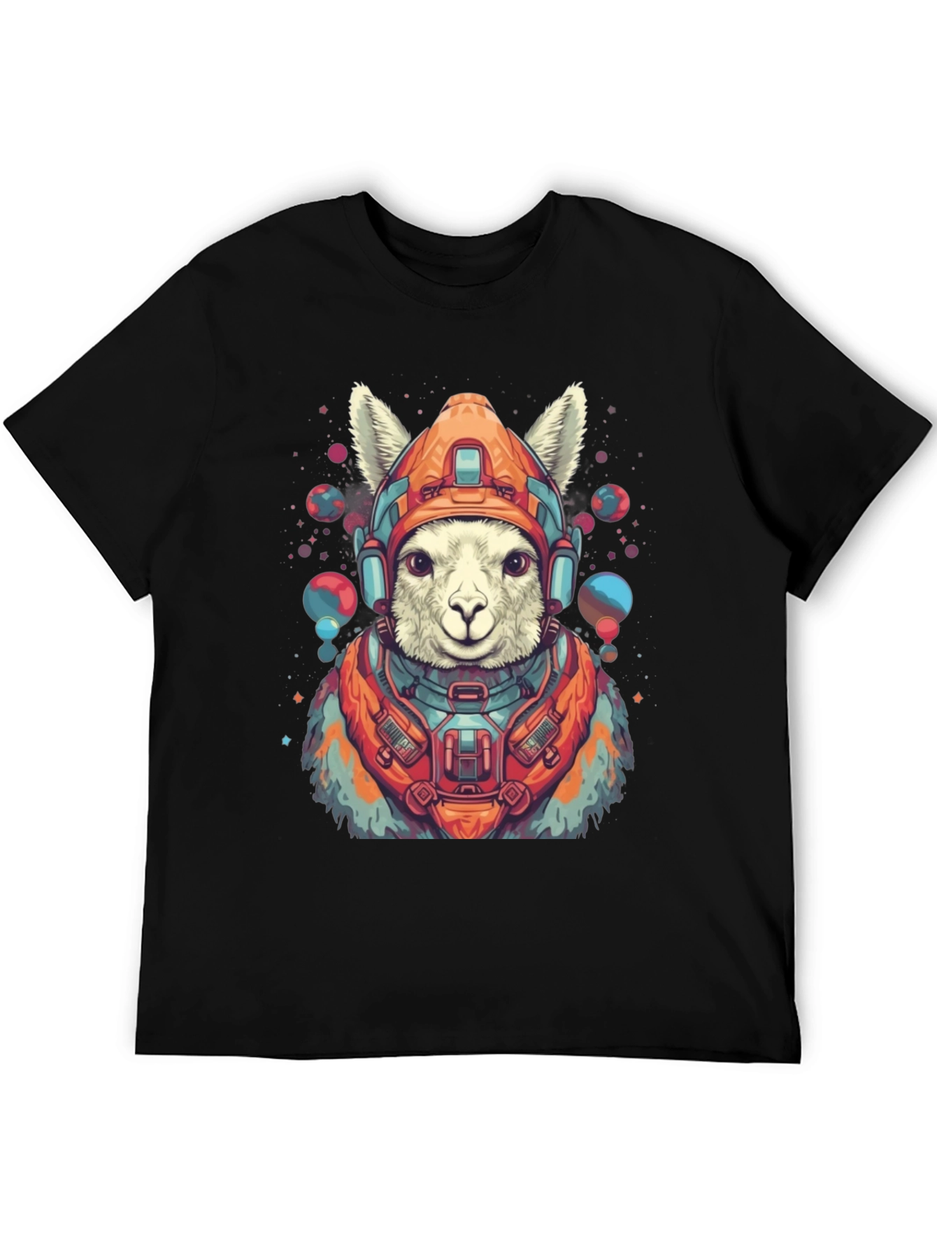 Llama Astronaut Graphic Tee - Soft Cotton Blend