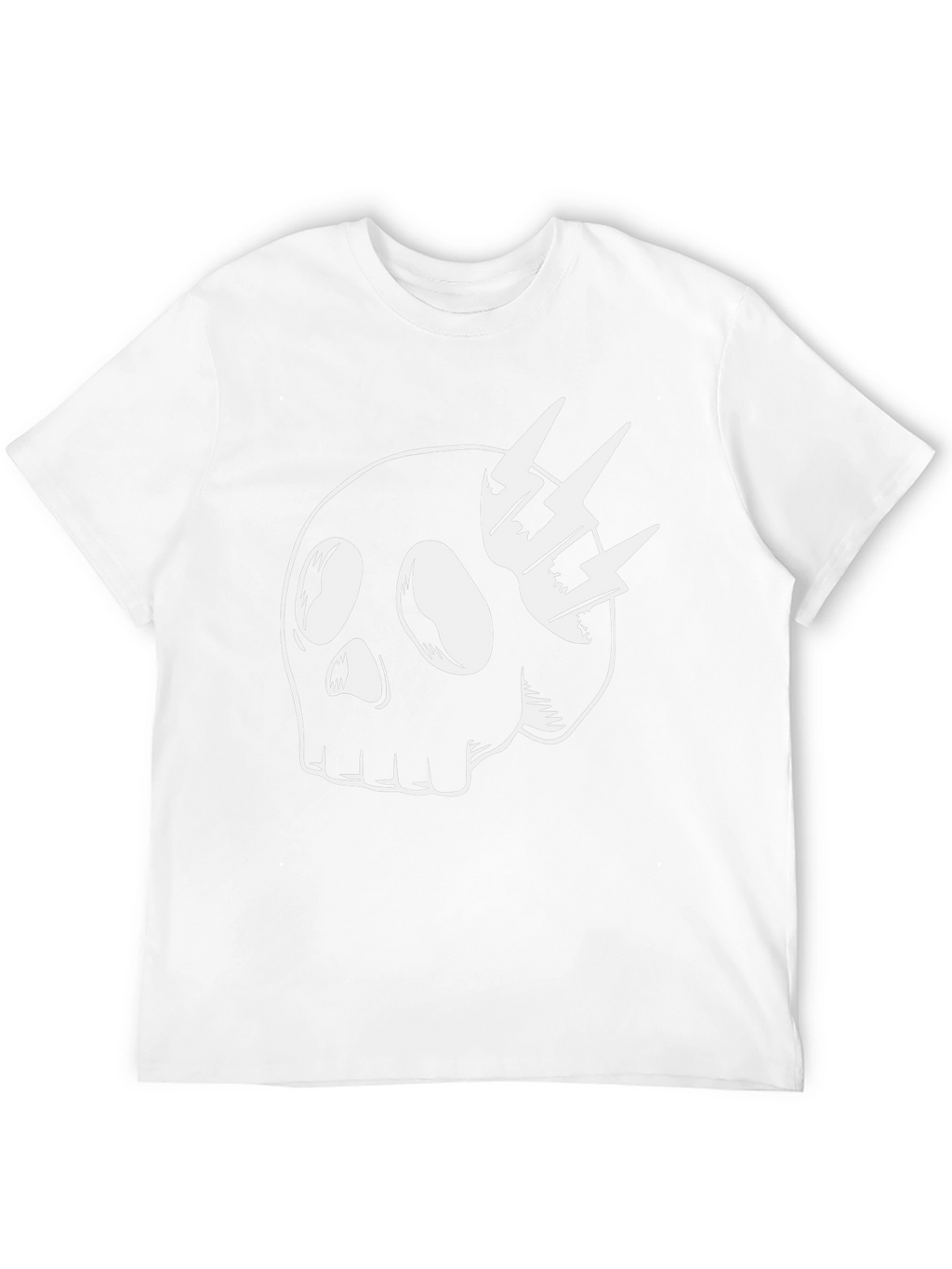 Skull & Lightning Bolt Graphic T-Shirt