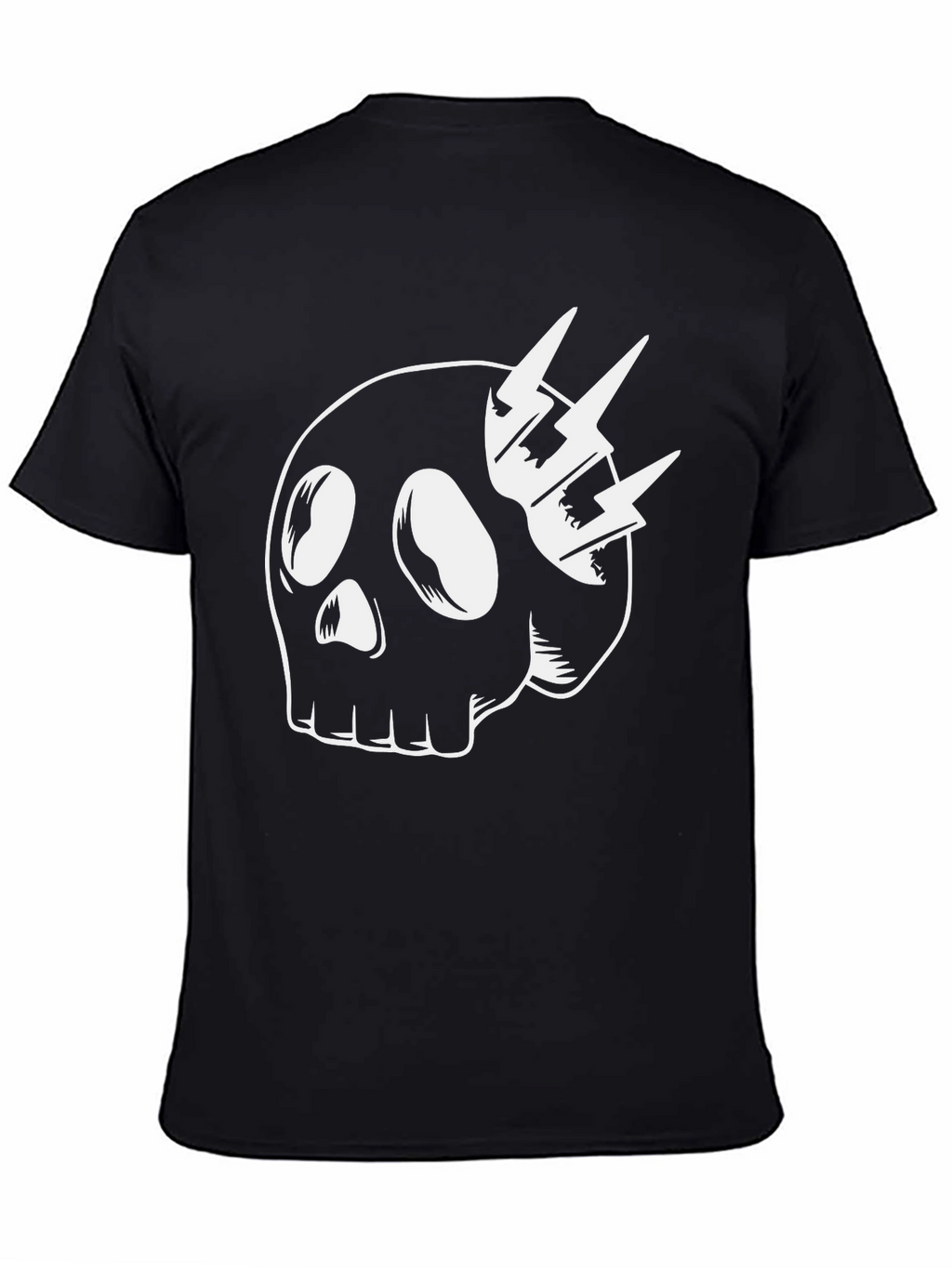 Skull & Lightning Bolt Graphic T-Shirt