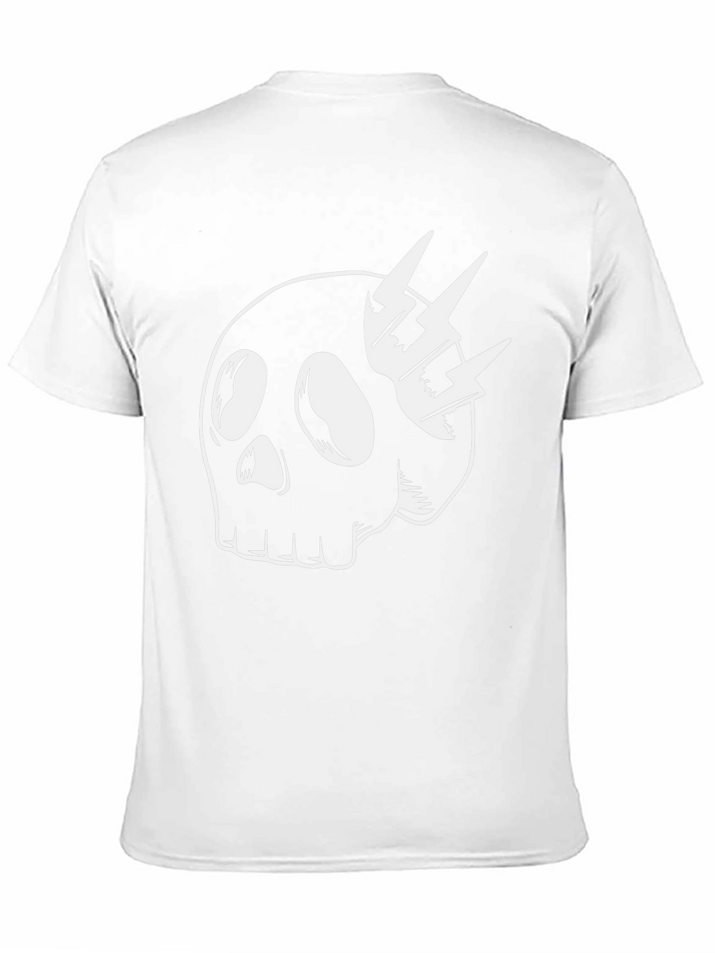 Skull & Lightning Bolt Graphic T-Shirt