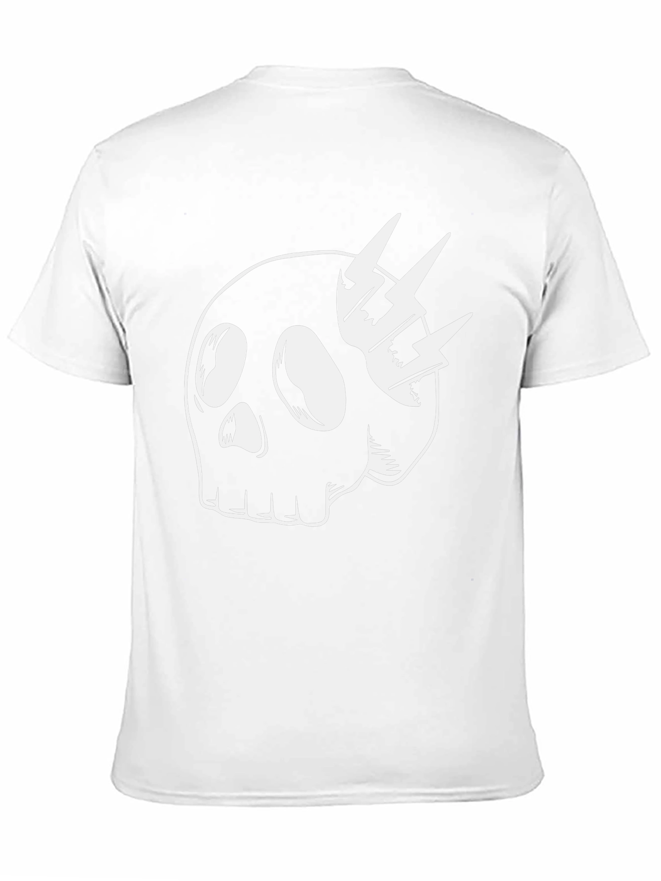 Skull & Lightning Bolt Graphic T-Shirt