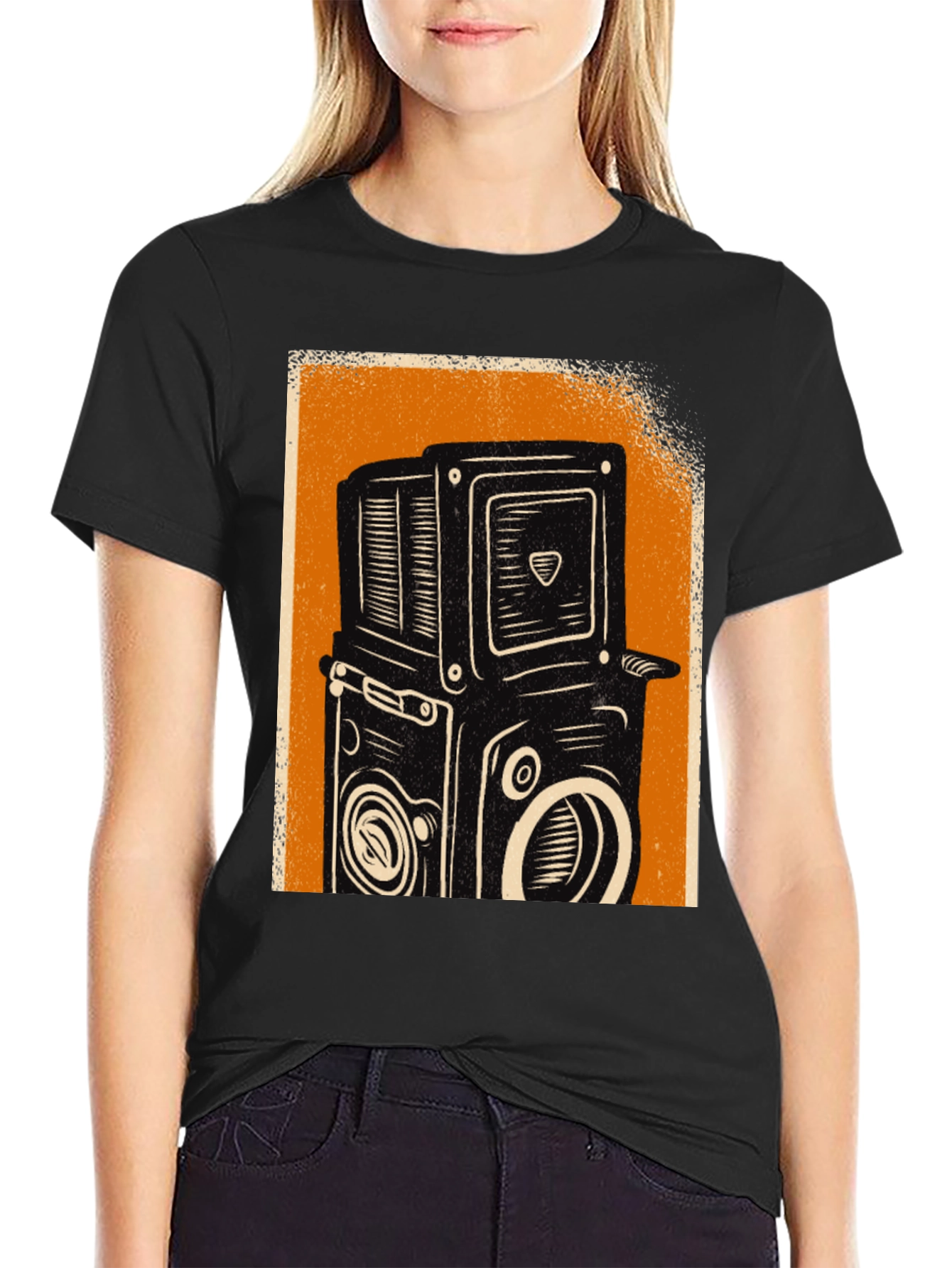 Retro Camera Graphic T-Shirt - Classic Style