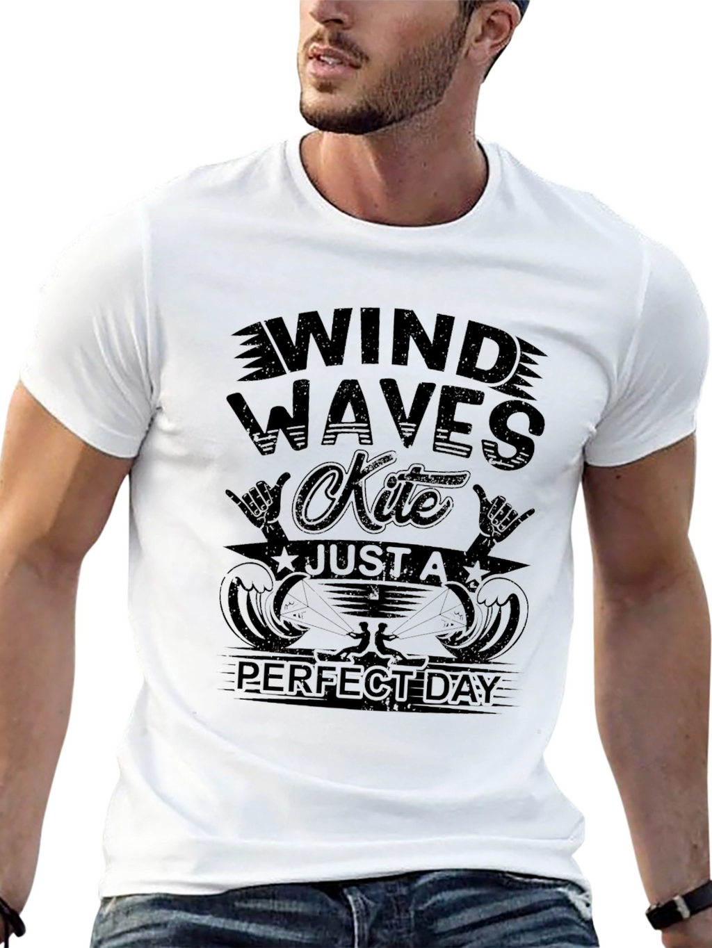 Wind Waves Kite T-Shirt - Perfect Day