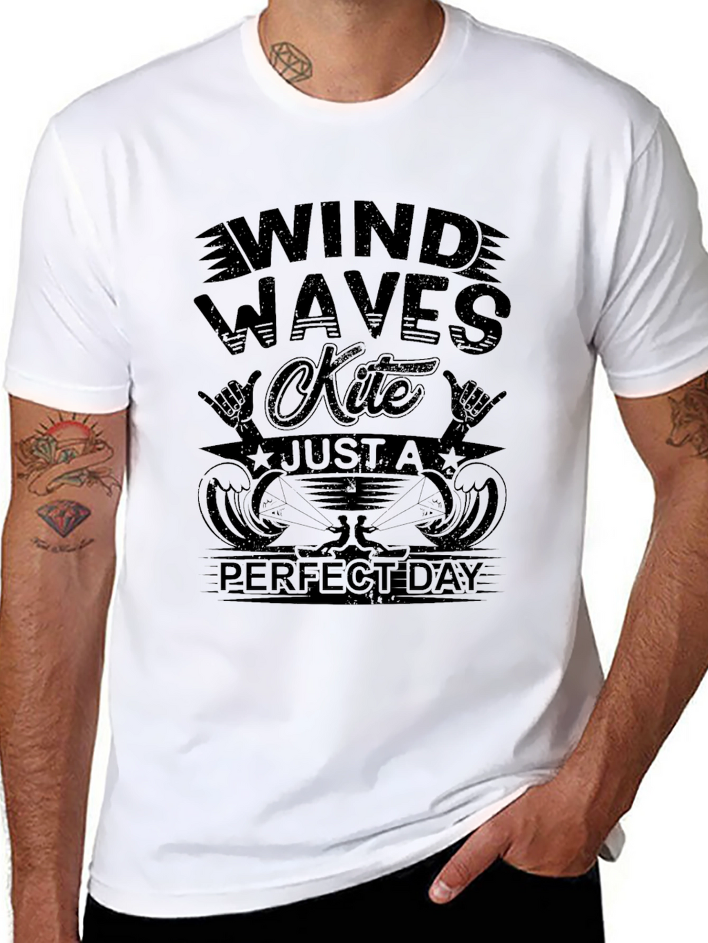 Wind Waves Kite T-Shirt - Perfect Day