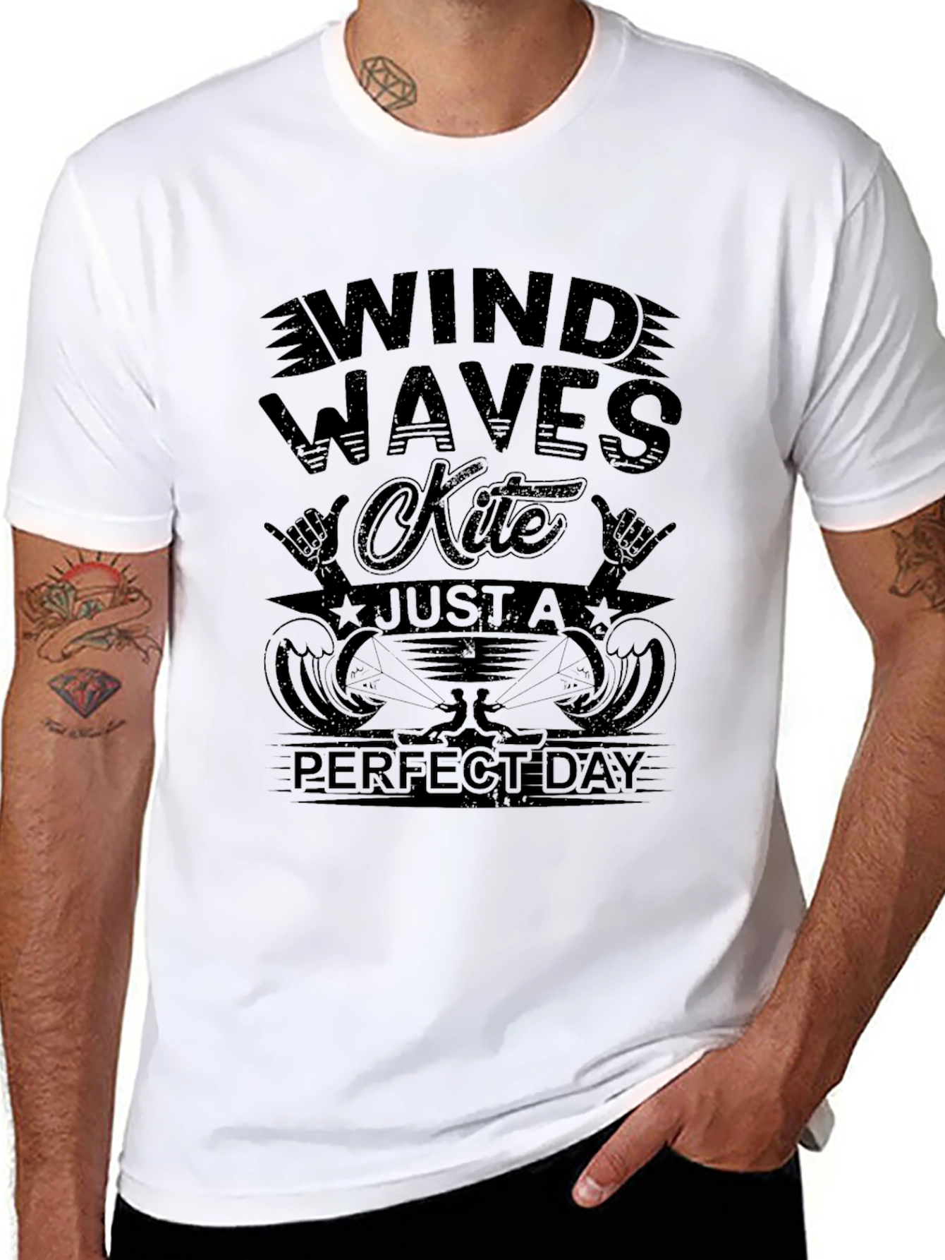 Wind Waves Kite T-Shirt - Perfect Day