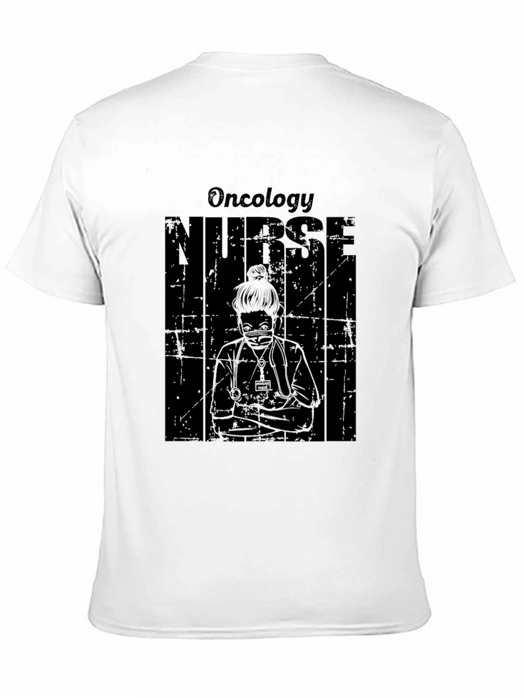 Oncology Nurse Graphic T-Shirt - Black