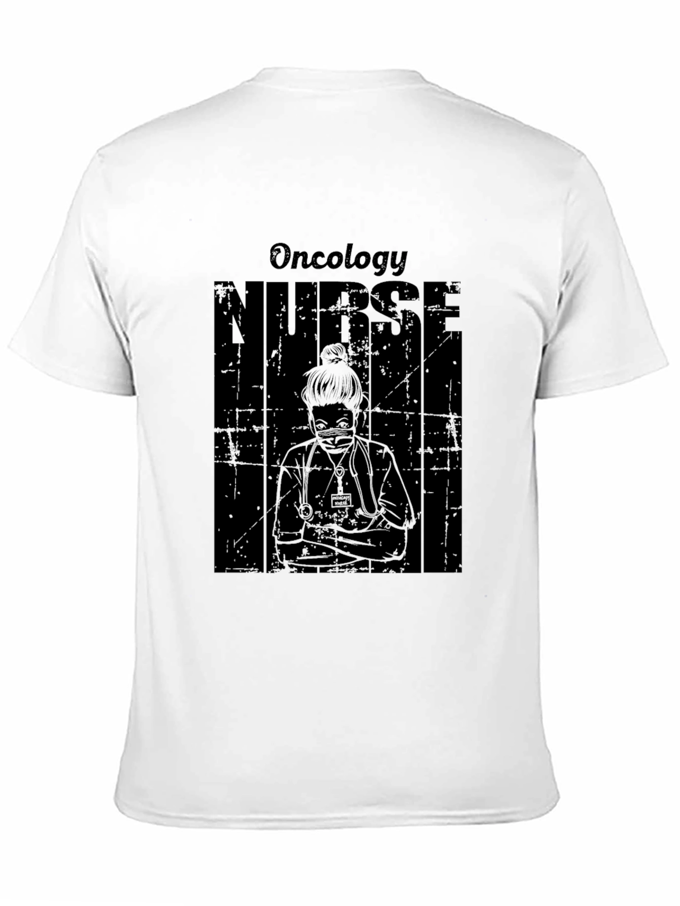 Oncology Nurse Graphic T-Shirt - Black