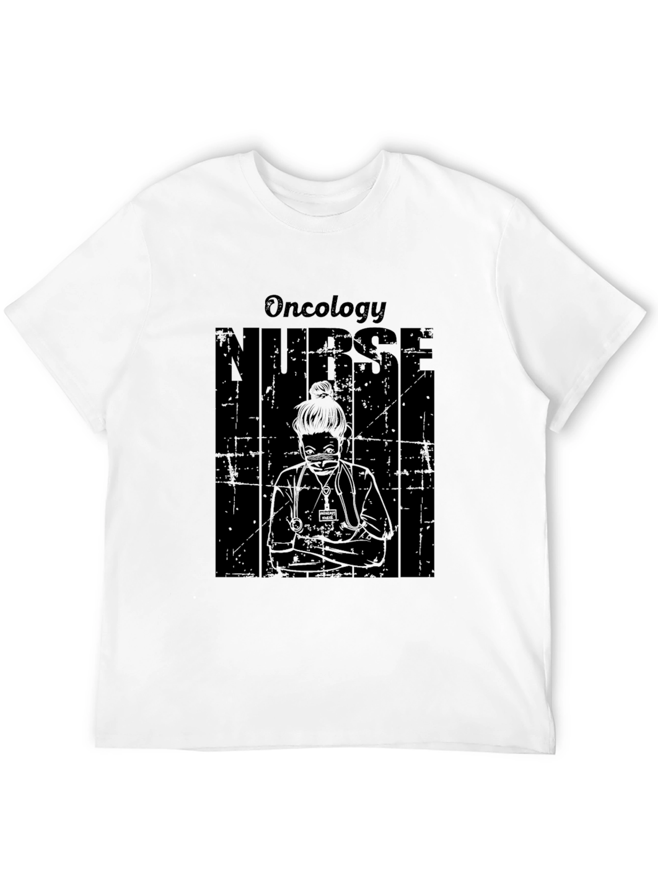 Oncology Nurse Graphic T-Shirt - Black