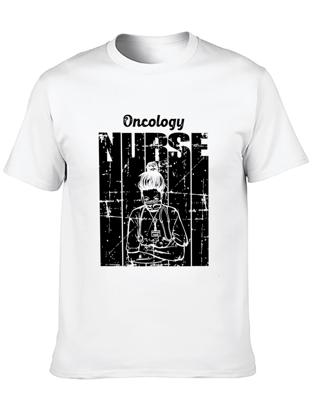 Oncology Nurse Graphic T-Shirt - Black