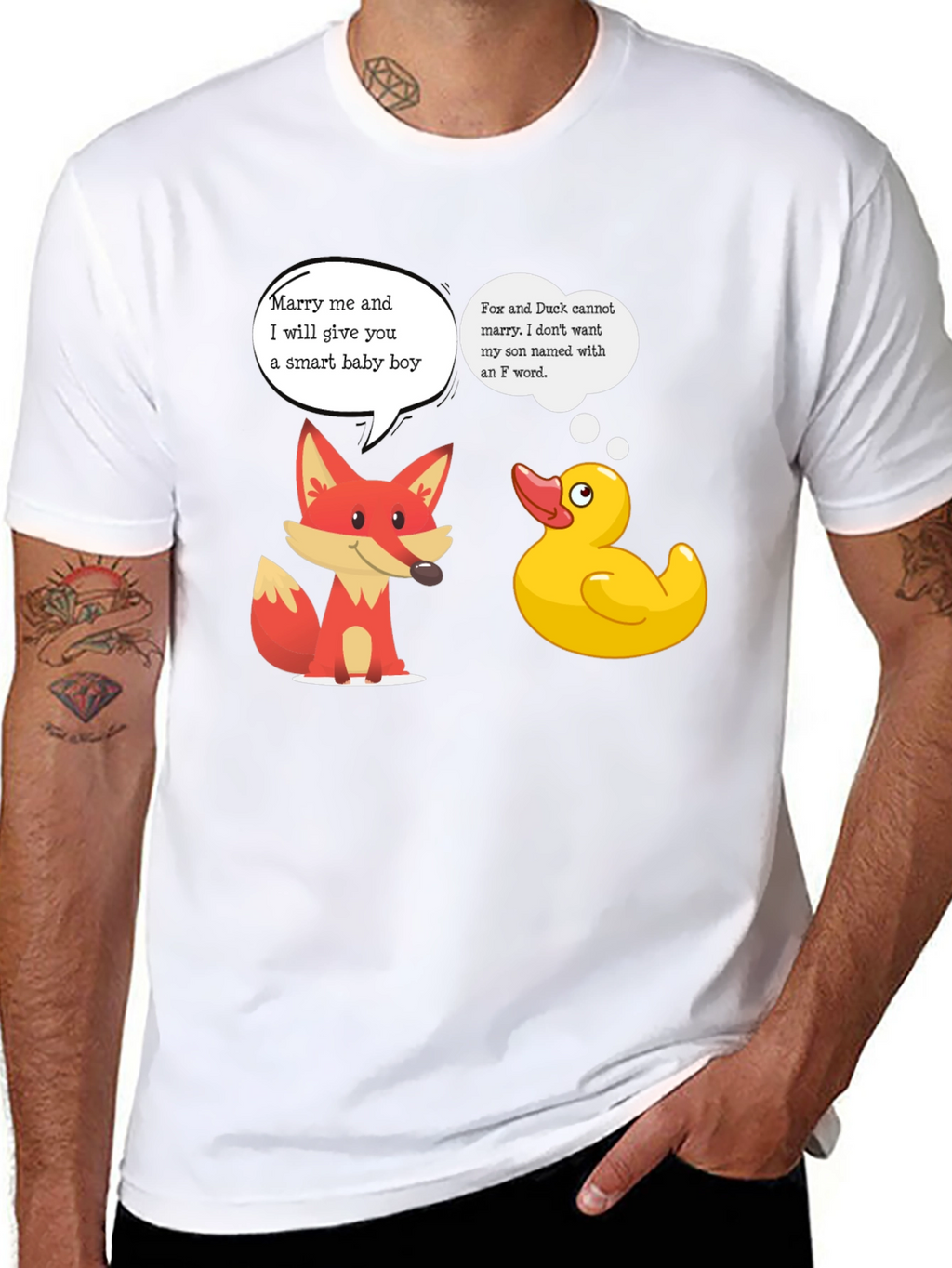 Funny Fox and Duck T-Shirt - Smart Baby Boy